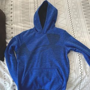 UA blue and black Under Armour boys hoodie